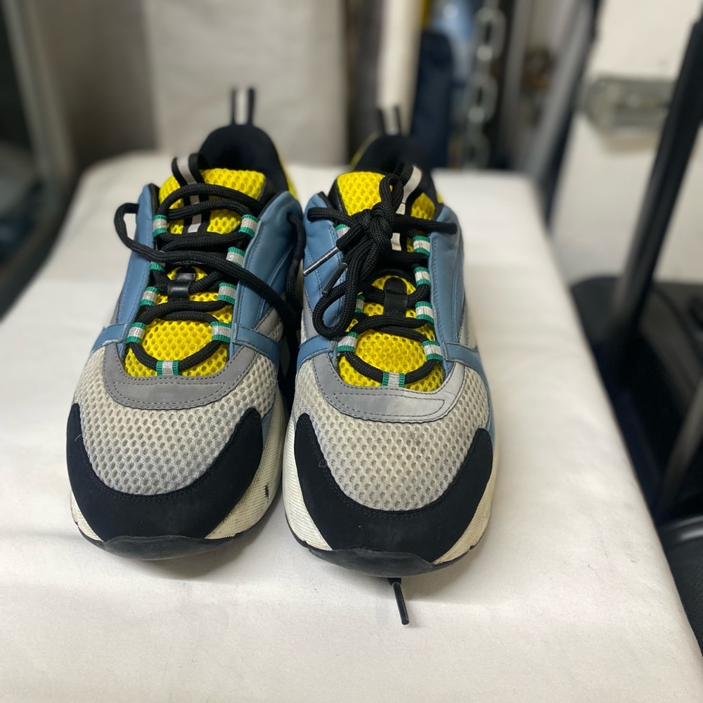 Dior B22 Trainer Blue Yellow Size 8M - Picture 2 of 12
